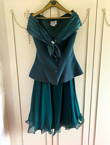 Simon ellis teal piece satin - simon, 2-piece